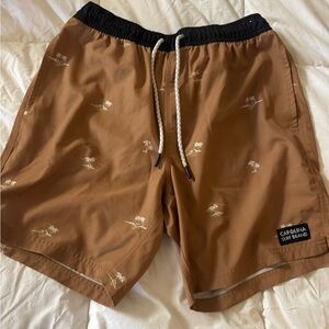 Carolina Surf Brand Tan Board Shorts for Men